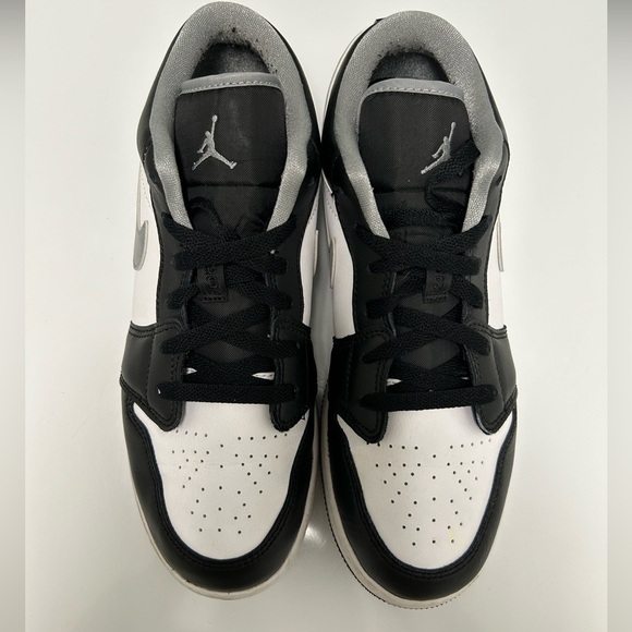 Nike Shoes - Nike Air Jordan One Low. Sz Yth 7. Womens 8.5. Black and white with gray swoosh.